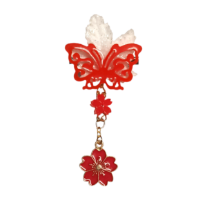 Broche Mariposa Roja