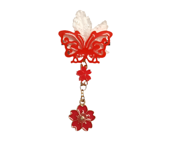 Broche Mariposa Roja