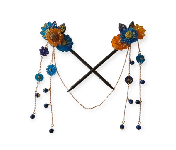 Kanzashi Doble Van Gogh