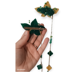 Pinzas Dobles Bailarina Esmeralda